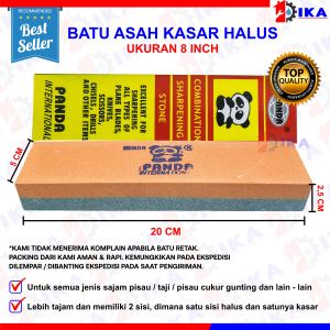 BATU ASAH PISAU MDS / PANDA GOLOK GUNTING DLL 8 INCH TEBAL 2 SISI BATU AMRIL GOSOK SUPER TAJAM