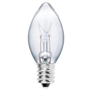UnihomSG [ReadyStock]   KTY Mini Light Bulb C7E12 Red/White [Bundle of 10] |Mini LED Light Bulb E12 Red/White| 220V-240V