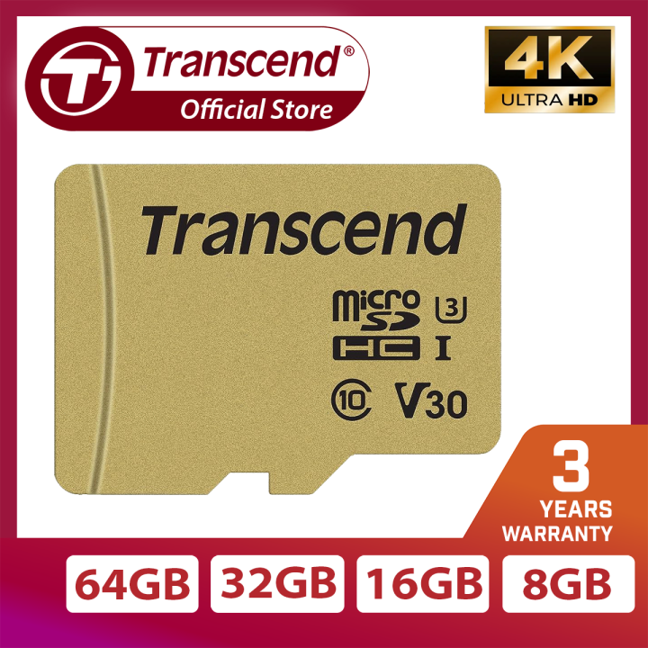 Transcend USD500S micro SDXC 500S Micro SD card | 8GB, 32GB, 64GB | R/W ...