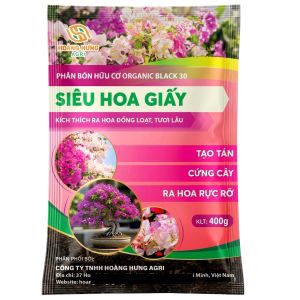 Túi 400g - Phân bón hữu cơ siêu hoa giấy ra hoa đồng loạt - tươi lâu - đậm màu tạo tán - cứng cây