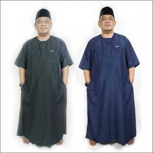 Jubah Gamis Pria Dewasa Sampai Big Size Lengan Pendek