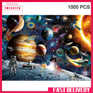 Imixcity 1000 Pieces Jigsaw Puzzles Educational Toys Scenery Space Stars Educational Puzzle Toy for Kids/Adults Christmas Halloween Gift