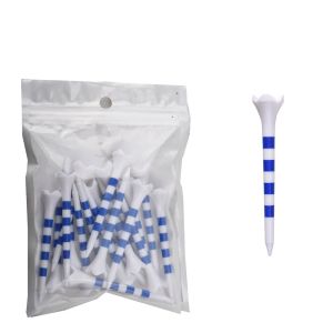 SERAPHYXO 20Pcs 70/83mm Golf Tee Set Professional with Stripe Golf Ball Holder Plastic Durable Golf Practice Tees Golf Accessories
