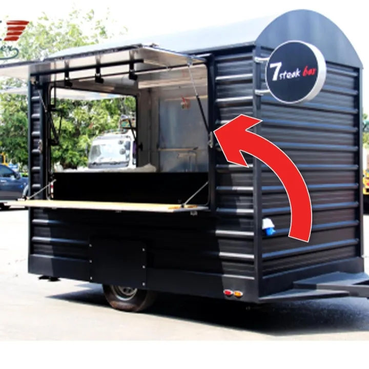 โช๊คอัพเปิดข้างรถฟู้ดทรัค Food Truck โช๊คอัพค้ำสำหรับคีออส รถอาหาร รถ ...