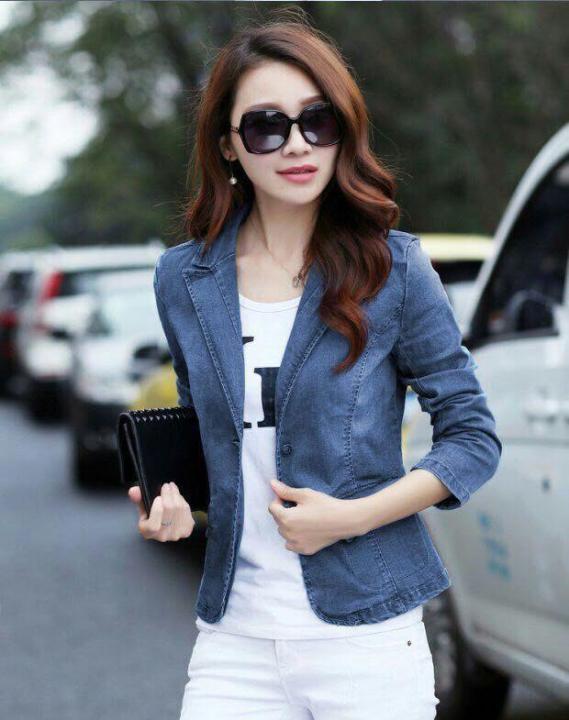 Full Sleeve Ladies Denim Jackets, Size: Large at Rs 270/piece in Mumbai |  ID: 24995019612