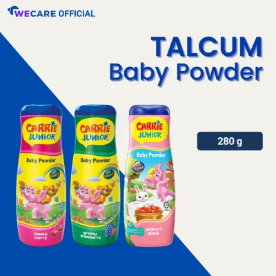 Carrie Junior Baby Powder / Talc (125g / 280g / 450g) - (Cheeky Cherry / Groovy Grapeberry / Yoghurt Apple) | We Care