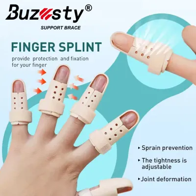 Buzesty Plastic Finger Stabilizer Splint For Trigger Finger Adjustable Thumb Finger Corrector Splint Support Brace For Straightening & Injury Protection
