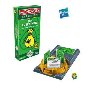 Monopoly Buy Everything Expansion Pack High-Stakes Add-On with All-New Cards Rules & Power Plays Supercharged Edition
