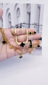 Satu Set Perhiasan Tifany Aksesoris Wanita Dewasa Gold Terbaru Awet Anti Karat