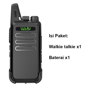 HT HandyTalky WLN KD-C1 UHF 400-470MHZ Walky Talky 16 Channel Walkie Talkie（Black/Army）