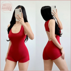 Hello Beautiful Alliyah Padded Bodysuit Cotton Backless Open Back Bodysuit (Double Lining Bust Area) | Trending | New Arrival | 2025 Design
