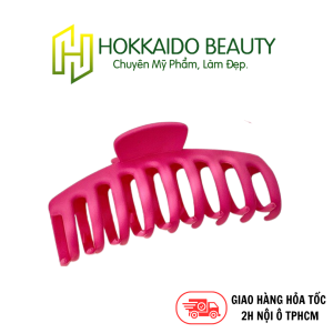 Hokkaido - Kẹp tóc càng cua màu hồng đậm size 11cm phong cách Hàn Quốc hottrend