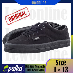 PALLAS JAZZ 7328BK / Kasut Hitam Sekolah  / LO CUT SHOE LACE School Black Shoe / 黑色校鞋