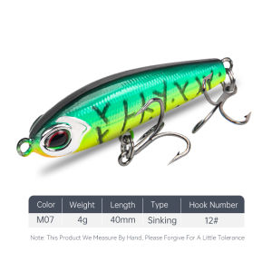 Vương Quốc Anh Mồi Câu Cá 4G 40Mm 8G 70Mm Bút Chì Bút Chì Chìm Chậm Mồi Nhựa Cứng Chất Lượng Tốt Hành Động Wobblers Cho Bass