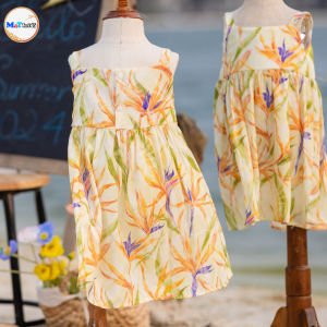 VÁY BÉ GÁI HAWAII 2 DÂY XÒE NHẸ MÁT MẺ - MT 2487