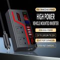 BESTIT Universal Car Inverter 200W High Power DC 12V/24V To 220V Car Converter Socket Portable Multifunction Automotive Charger Inverter. 