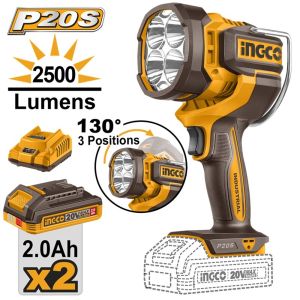 Ingco CWLI20887 20V Cordless Work Lamp 2500 Lumens