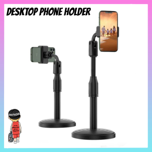 Desktop Phone Holder Stable Cell Phone Holder Stand for Live Streaming Video Call Round Base For all Smartphone Mobil