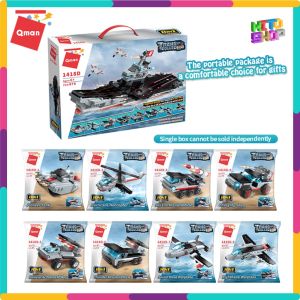 Bộ Đồ Chơi Xếp Hình Thông Minh Qman 678 Mảnh Ghép: Tàu Sân Bay Liaoning 1418 Cho Trẻ Từ 6 Tuổi