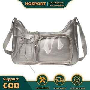 【HOSPORT】 PU Adjustable Strap Tote Bag Solid Color Top Handle Handbag