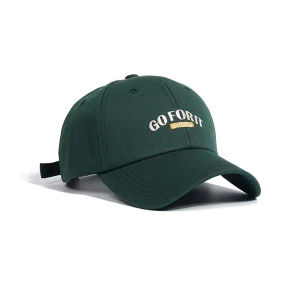 หมวกสไตล์เกาหลีหมวกเบสบอลด้านบนนิ่มสำหรับผู้หญิงหมวกโบราณผู้ชายหมวกแก๊ปปักลายตัวอักษรแฟชั่นแบบเรียบง่ายหมวกกันแดดกีฬากลางแจ้ง