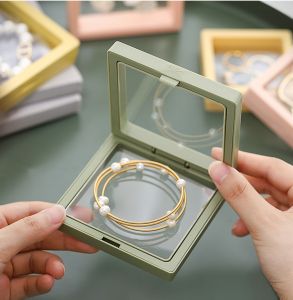 Cherry.Shop กล่องใส่เครื่องประดับ กล่องใส่ของแบบใส พร้อมส่ง (มีแต่กรอบไม่มีฐาน)