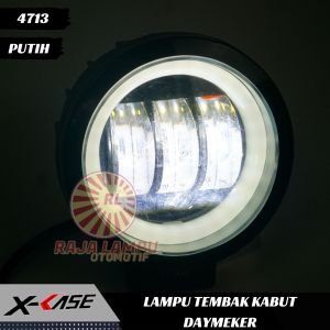 Lampu Tembak Sorot LED Daymaker 3 Mata K30 30 Watt Universal Bulat CWL Motor Mobil 4D Angel Eye Worklight