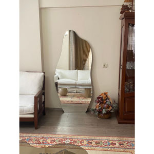 Aesthetic Mirror Bentuk KUARSA / Cermin Dinding Estetik Gantung / Perlengkapan Hiasan Kamar Ruangan / Cermin Irregular Lucu / Cermin kamar mandi / Westafel mirror / Cermin lampu LED Touchscreen / Smart mirror / Kaca meja rias / Kalasatis