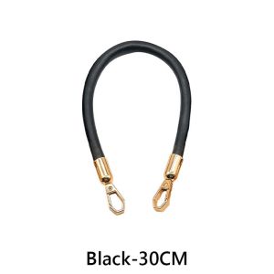 30cm/60cm PU Leather Braided Shoulder Bag Strap Bag Short Handles DIY Replacement Purse Handle for Handbag Belt Accessories
