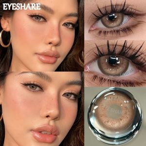 Eyeshare Softlens ASURA Green Softlenses Big Eyes14.5mm Brown Normal Soflens