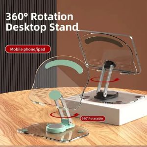 360° Rotation Tablet Stand Sturdy Swivel Foldable Mobile Holder Laptop Shelf 360 Degree Rotating Cell Phone Support Use