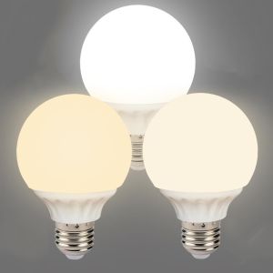 YHLAMP Led Bulb E27 Screw Business With Energy-Saving Lamp Dragon Ball Bubble White Light Yellow Light Three-Color Variable Light Path Lead Mirror Headlight