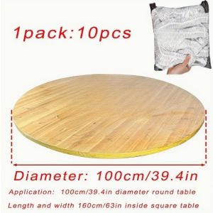iPii 10 Piece Disposable elastic table cover Thickened pe transparent wedding banquet table cover Greaseproof table cloth Disposable Tablecloth / Transparent Waterproof Oilproof Plastic Film Table Cover / 一次性桌布