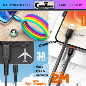 Moxom MX-CB97 2.4A 2 meter MX-CB79 MX-CB100 MX-CB103 3A CB149 CB-112 6A 1 meter fast charging micro type-c IPH light ning cable