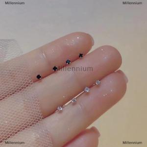 [COD] Millennium 1Pair Fashion Trendy Mini Zircon Stud Earrings For Women Girls Daily Geometry Small Earrings Ear Bone Nail Jewelry Accessories