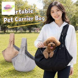 Portable Comfortable Pet Carrier Shoulder Bag Outdoor Travel Pet Sling For Small Dogs Cats With Storage Pocket Fit Chihuahua Yorkie