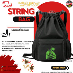Tas Ransel Wanita Sekolah Korea Style Dewasa Terbaru Tas Serut Cewek Kekinian Tas serut drawstring bag backpacks pria wanita tas fungsional serbaguna