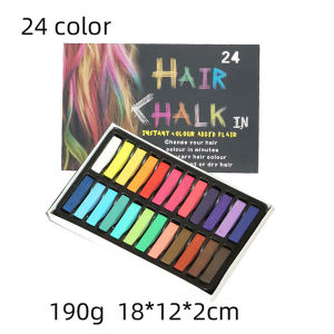 Temporary Hair Color Chalk Kit 24 Color for Halloween Christmas Birthday Cosplay