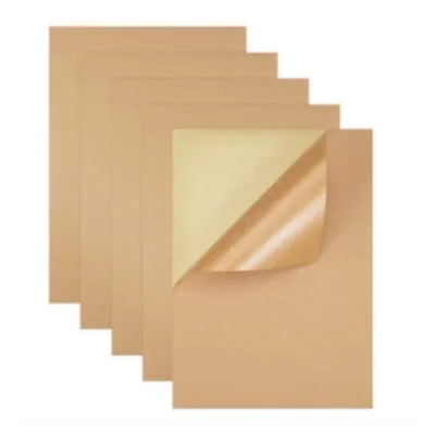 Ecoplanet Ready stock！A4 Size Matte Sticker Paper Glossy Sticker Paper for Printing 100pcs Labeling Precut Paper 210*297cm a4 self-adhesive stickers for Laser Printer Matte White Sticker Label Decal Local Shipping kraft sticker