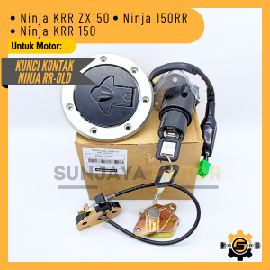 Kunci Kontak Set Ninja RR Old Keyset Original Kawasaki Ninja 150RR Ninja KRR ZX150 Kunci Motor 1 Set Key Set Asli Konci Kontak Ori KGP