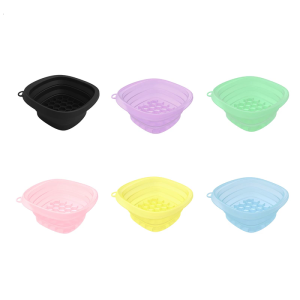 Foldable Silicones Ice Bath Face Basin Builts-In Ice Tray Folding Face Bowl For Post Exercise Cooling And Eye Comfort