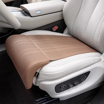 SEAMETAL Car Seat Leg Rest Support Extension Suede Leather Extender Leg Cushion Universal Memory Foam Seat Cushion Pad
