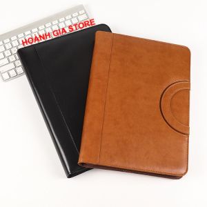 "KHẮC LOGO RIÊNG" Cặp Đựng Tài Liệu Hồ Sơ Ipad giấy A4 Đa Năng Nhiều Ngăn kèm máy tính số