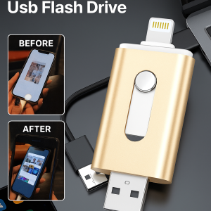 Dual-purpose 3-in-1 High-speed Large-capacity Flash USB Drive Waterproof High-speed Large-capacity Flash USB Drive For Mobile Phones And Tablets