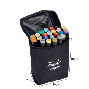 Colorful Art Markers Pen for Creative Artwork Color Marker Dual Tip Drawing Pen Highlighters Permanent Art for Kids Adult School Supplies