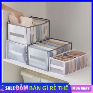 Túi Đựng quần áo chống bụi Chia Ngăn / hộp xếp đồ lót tiện ích khay xếp quần áo gọn gàng ngan chia tu quan ao giỏ đựng đồ lót