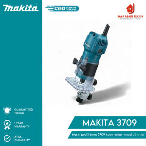 Trimmer Kayu Makita 3709 Mesin Profil 6mm Router Kayu Terbaik
