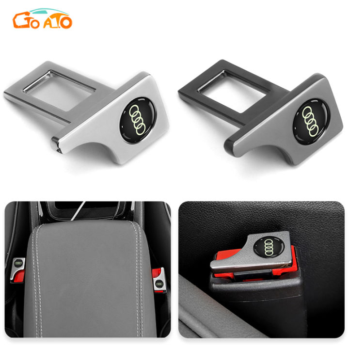 GTIOATO Car Seat Belt Buckle Universal Seatbelt Alarm Stopper Luminous Car Accessories For Audi