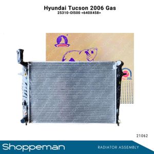 21062 HYUNDAI TUCSON 2003-2006 GAS ENGINE RADIATOR ASSEMBLY A/T  640x458x26mm PA26 1ROW 25310-OI500 25310-IL700 25310-2E400 25310-2E100