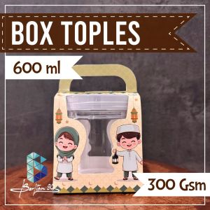 (60 PCS) Toples Silinder Plastik 600 ml Toples Kue Toples Plastik Bening Jar Silinder Bening Keler